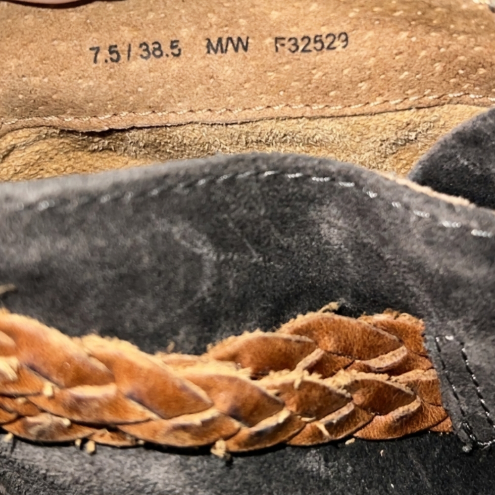 Born Temple Ankle Lace Boot Brown size 7.5 Braid detail - Picture 5 of 8